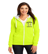 Oceanway ladies zip-up hooded sweatshirt