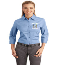 Oceanway ladies 3/4 sleeve button up