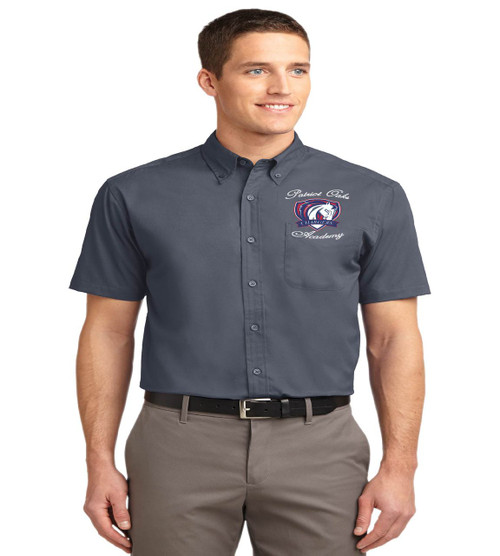 Patriot Oaks men's short sleeve button up