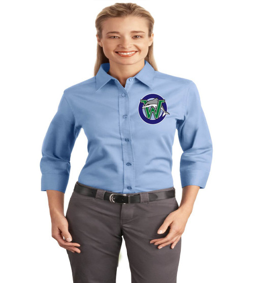 Waterbridge 3/4 sleeve ladies button up