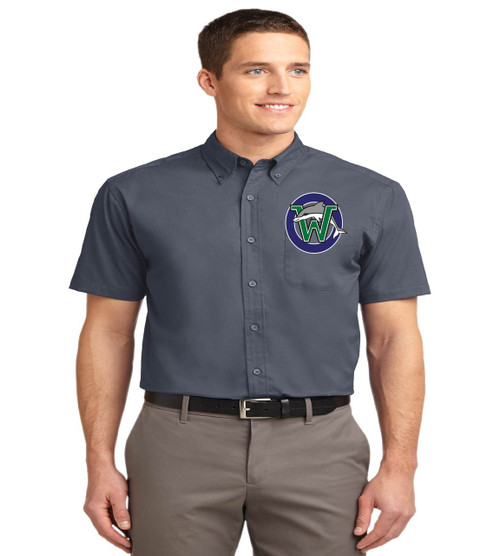Waterbridge men's short sleeve button up