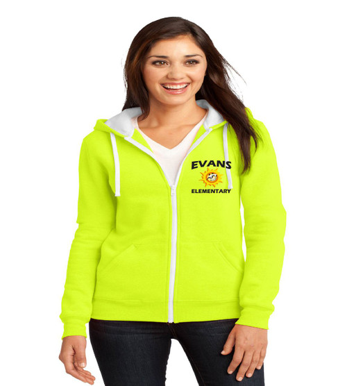 Evans ladies zip up hoodie