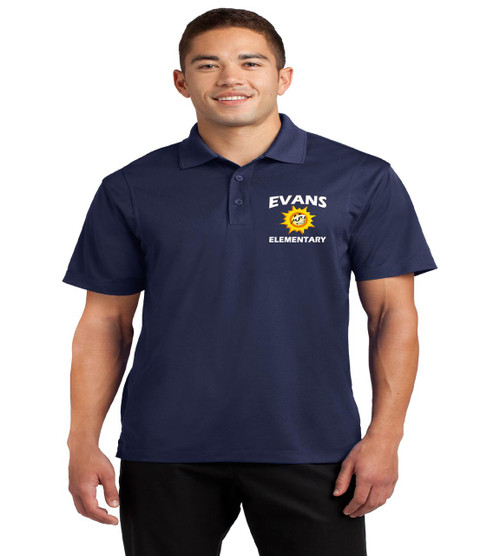 Evans men's dri fit polo