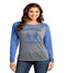 Discrict raglan longsleeve heather royal