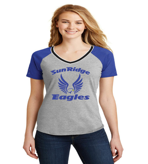 Sunridge Middle grey/royal jersey style ladies