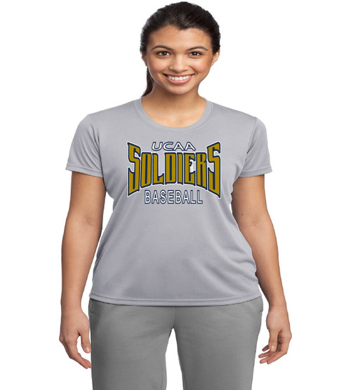 UCAA baseball ladies dri fit tee