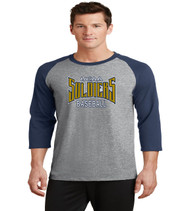 ucaa baseball 3/4 sleeve raglan
