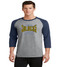 ucaa baseball 3/4 sleeve raglan