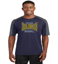 ucaa baseball dri fit sleeve blocked tee