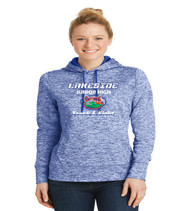 Lakeside track ladies poly hoodie