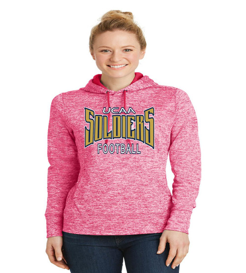 ucaa football ladies poly hoodie