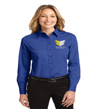 sheffield ladies long sleeve button up