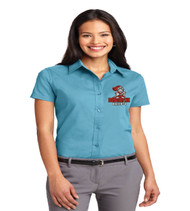 Biscayne ladies short sleeve button up