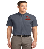 Biscayne mens short sleeve button up