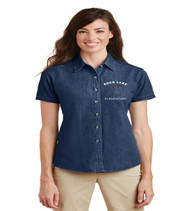 rock lake ladies short sleeve denim