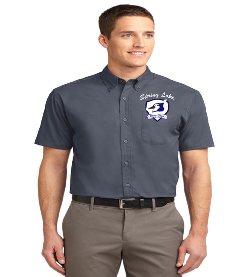 spring lake men's short sleeve button up