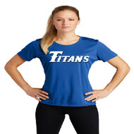 Titans Baseball Ladies Royal Dri-fit T-Shirt