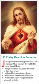 1st Friday Sacred Heart Devotion - English - Pack of 25 Holy Cards