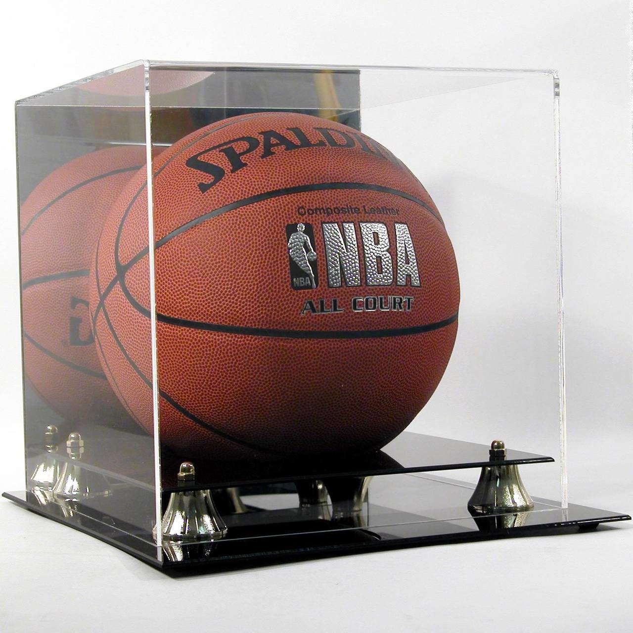 Deluxe UV Full Size Basketball Display Case Holder w/ Mirror Back Brand New! eBay