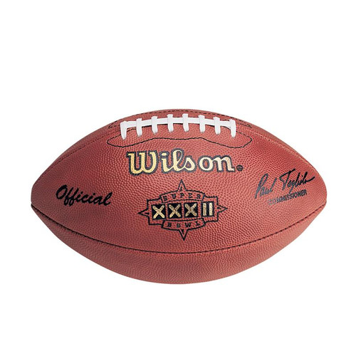 Super Bowl XXXII (ThirtyTwo 32) Packers vs. Broncos Official Leather