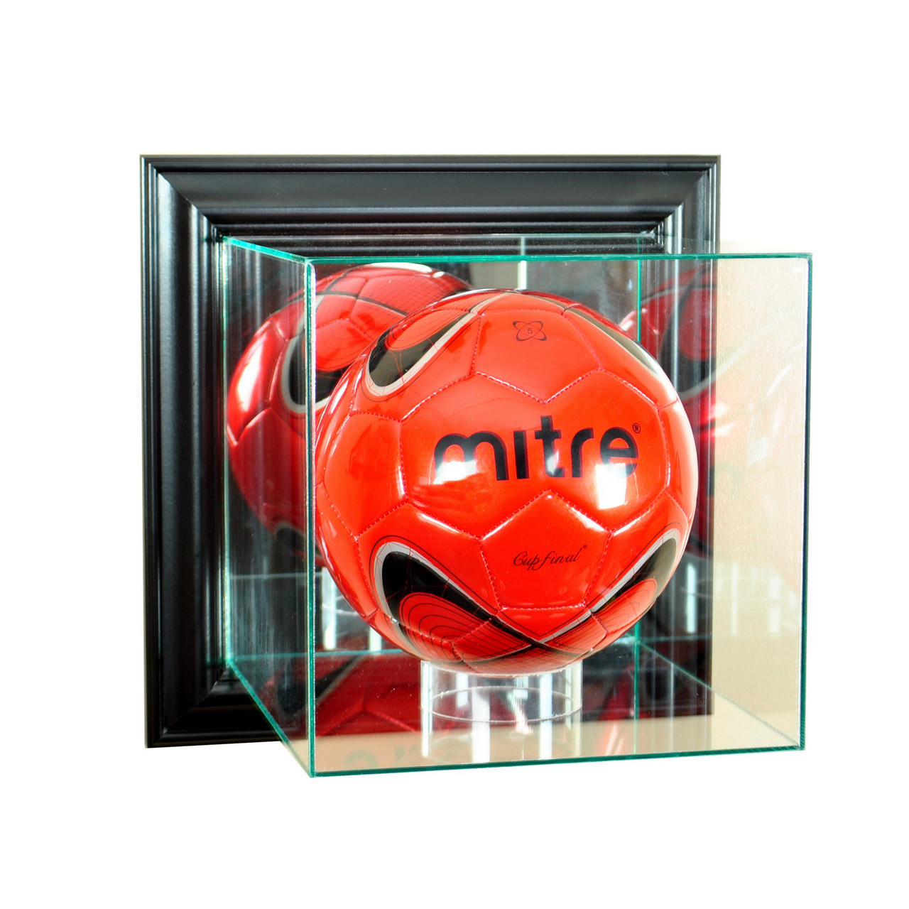 Deluxe Real Glass Wall Mounted Soccer Display Case