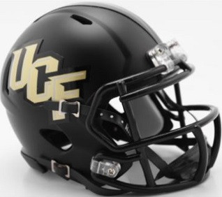 Ucf Knights Matte Black Anthracite Speed Mini Helmet Collectible