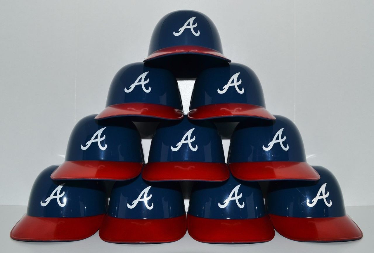Atlanta Braves MLB 8oz Snack Size / Ice Cream Mini Baseball Helmets