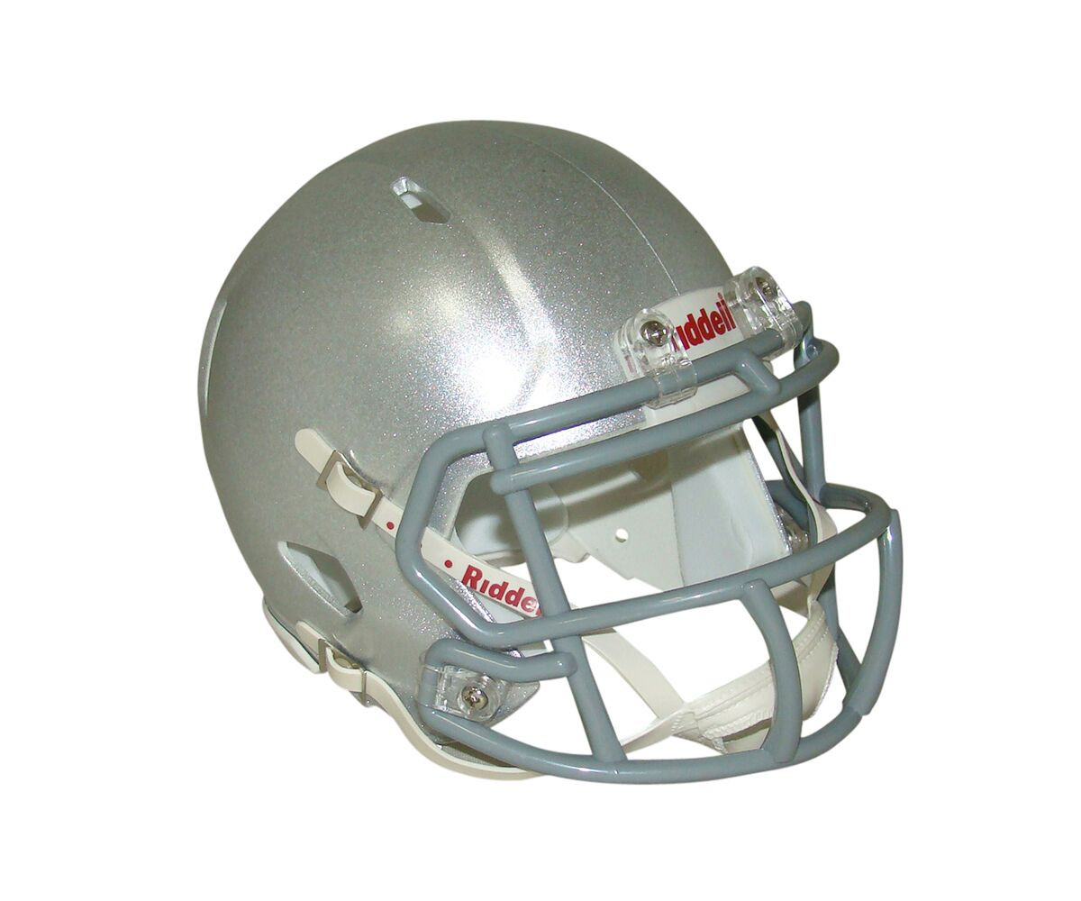 Riddell Silver Blank Speed Mini Football Helmet