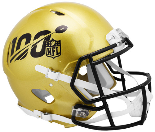 100 Year Anniversary NFL 2019 Mini Speed Football Helmet - Collectible Supplies