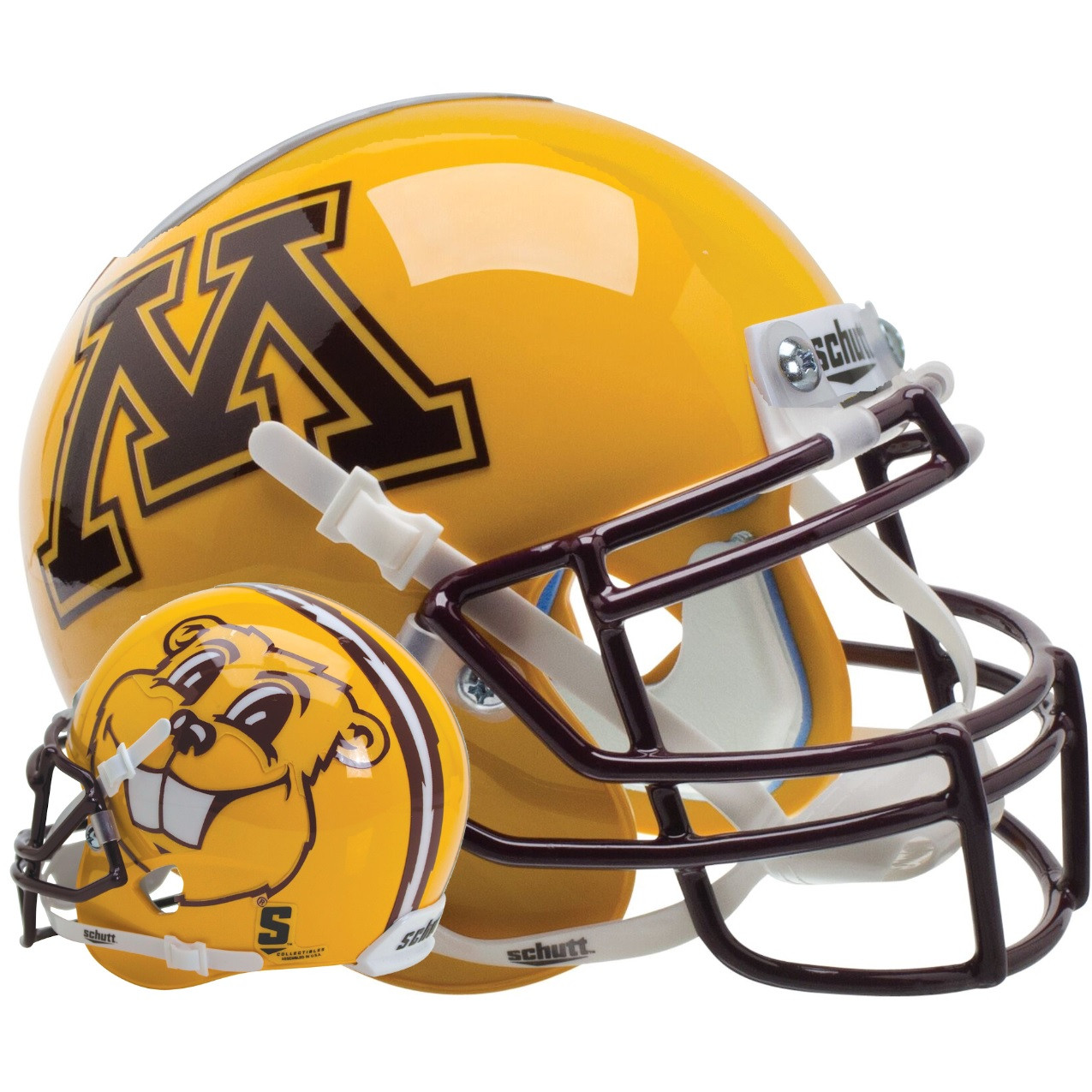 Colorado Buffaloes NCAA Football Schutt Mini Helmet Desk Caddy Gold College Mini Helmets