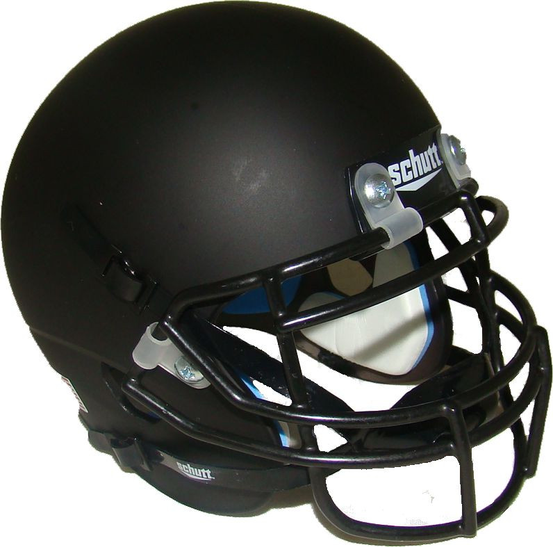 Matte Black Blank Schutt Mini Football Helmet Collectible Supplies
