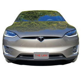 The Law Tesla Model X Front License Plate Aluminum Bracket | X7340 | Tesla Model X