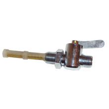 Fuel Petcock, Main, Flat Lever, 1/4 by 1/4, Stand Pipe, Filter, w/Lock Nut, BSA, Norton, Triumph Motorcycles, 83-2800, 065328, 82-2800, 82-4971, 83-3800, Emgo 43-67184