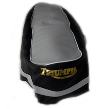 Seat Cover, Black or Grey Top, 1967 Triumph Motorcycles, 82-7489, 82-7777, T203