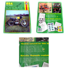 Haynes Owners Workshop Manual, BSA 58-72 247cc, 343cc, 441cc, 499cc Motorcycles, 18-050
