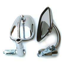 Mirror Set, Bar End, Chrome, 7/8 Inch Handle Bar, BSA, Norton, Triumph, Emgo 20-34000