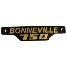Bonneville Side Badge / Emblem, Gold and Black, Triumph Motorcycles, 83-7317