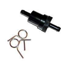 Fuel Filter, 5/16 inch Line, CNC Aluminum, BSA, Norton, Triumph Motorcycles, Emgo 14-34432