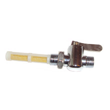 Petcock, Reserve, Flat Lever, 1/4 by 1/4, w/o Stand Pipe, Filter, w/Lock Nut, BSA, Norton, Triumph Motorcycles, 83-2801, 065327, 70-4972, 82-4972, 99-3780, Emgo 43-67183