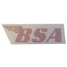 BSA Sticker, Red, BSA Motorcycles, 24-BSAR