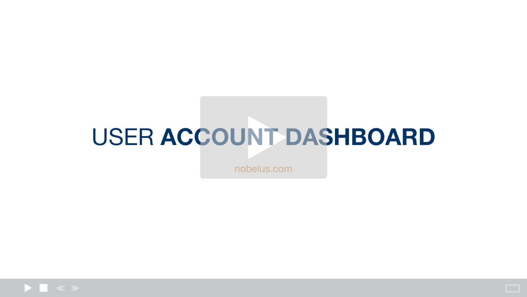 User Account Dashboard