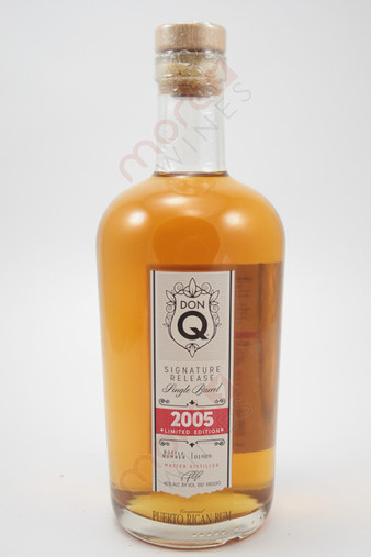 Don Q Single Barrel Signature Release Limited Edition Rum 750ml 