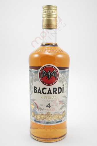 Bacardi Anejo 'Cuatro' 4 Years Aged Rum 750ml