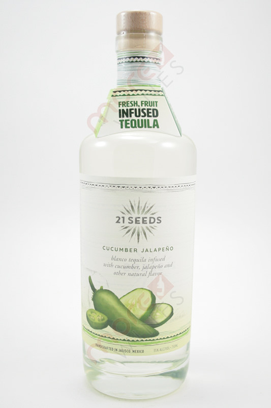 21 Seeds Cucumber Jalapeno Infused Tequila 750ml - MoreWines