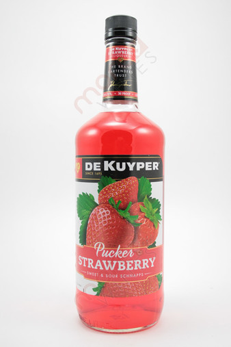 Dekuyper Strawberry Pucker Schnapps Liqueur 1L