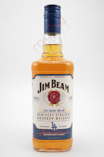 Jim Beam LA Dodgers 2019 Season Edition Kentucky Straight Bourbon Whiskey 750ml