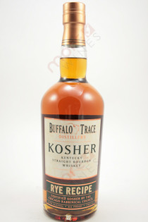 Buffalo Trace Distillery Kosher Rye Recipe Straight Bourbon Whiskey 750ml