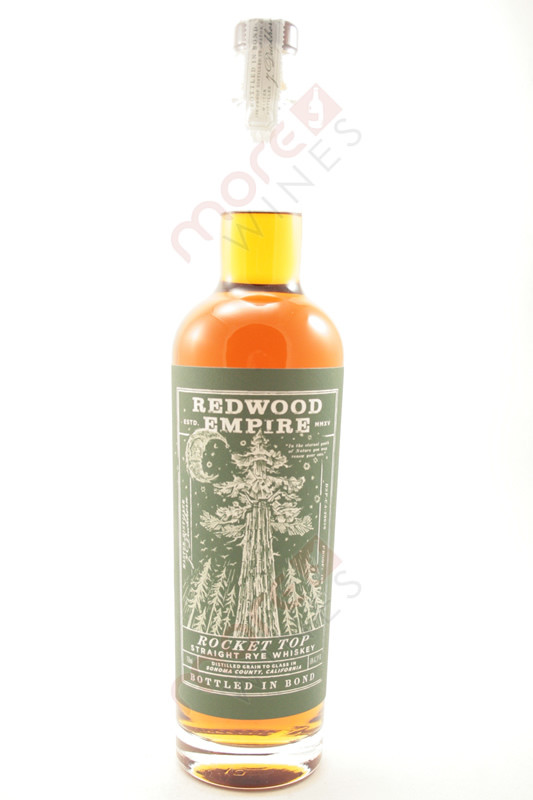 Redwood Empire Rocket Top Straight Rye Whiskey 750ml MoreWines