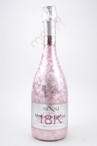 Sensi Pure 18K Gold Sparkling Moscato Rose 750ml