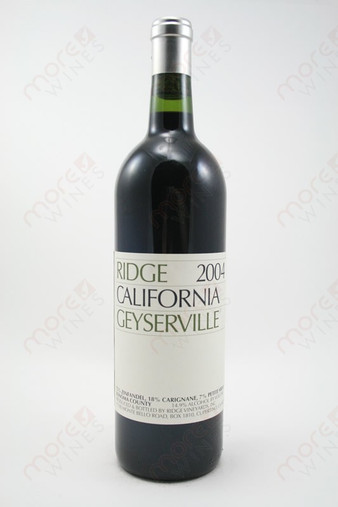 ワイン Ridge 2004 California Geyserville 2004 Ridge Geyserville - CellarTracker